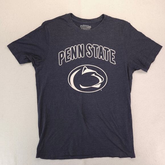 Penn State Short Sleeve Graphic College Crew Neck T Shirt Mens Size L Blue - Picture 2 of 9